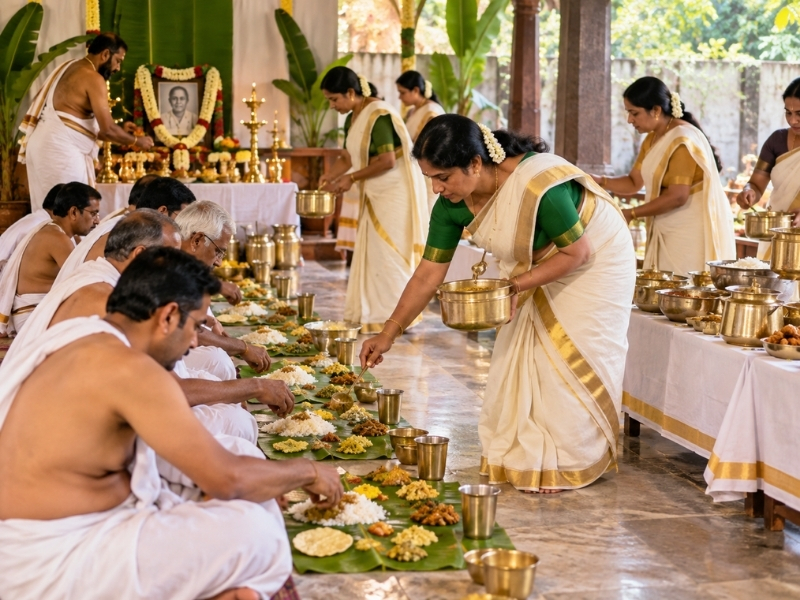 Aabdikam shraddha meal prepared by Vigneshwara Caterers, Hyderabad