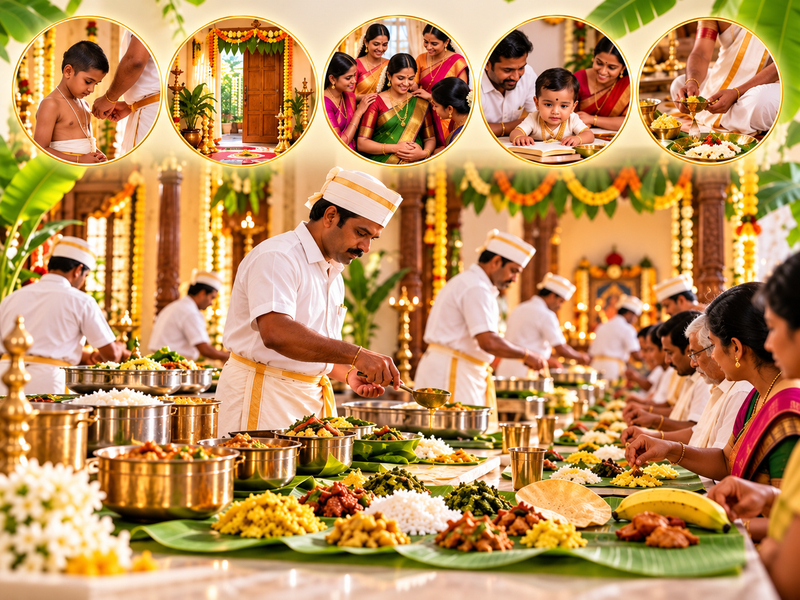 Festive Brahmin ceremony meal by Vigneshwara Caterers, Hyderabad