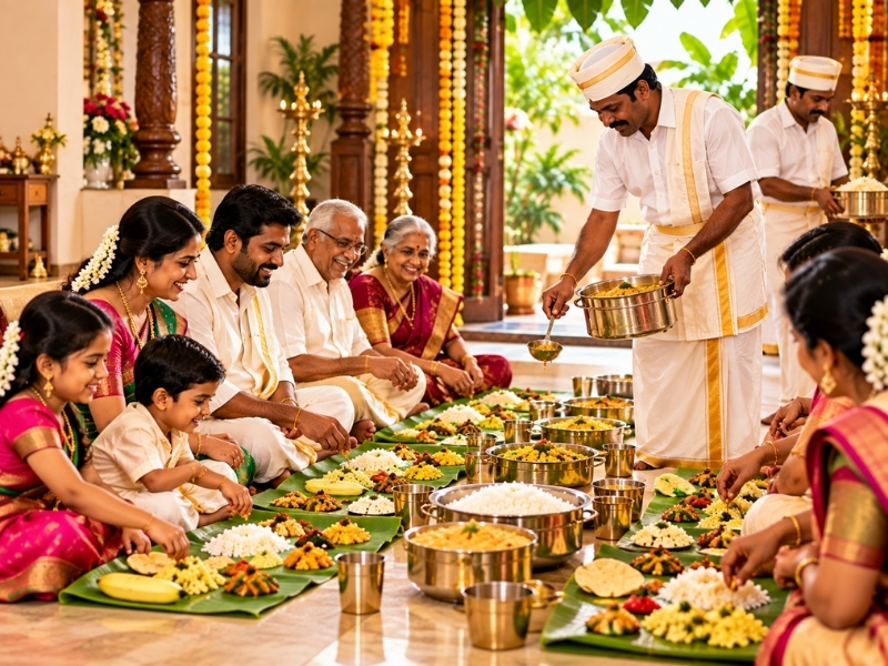 Family celebration meal catered by Vigneshwara Caterers, Hyderabad